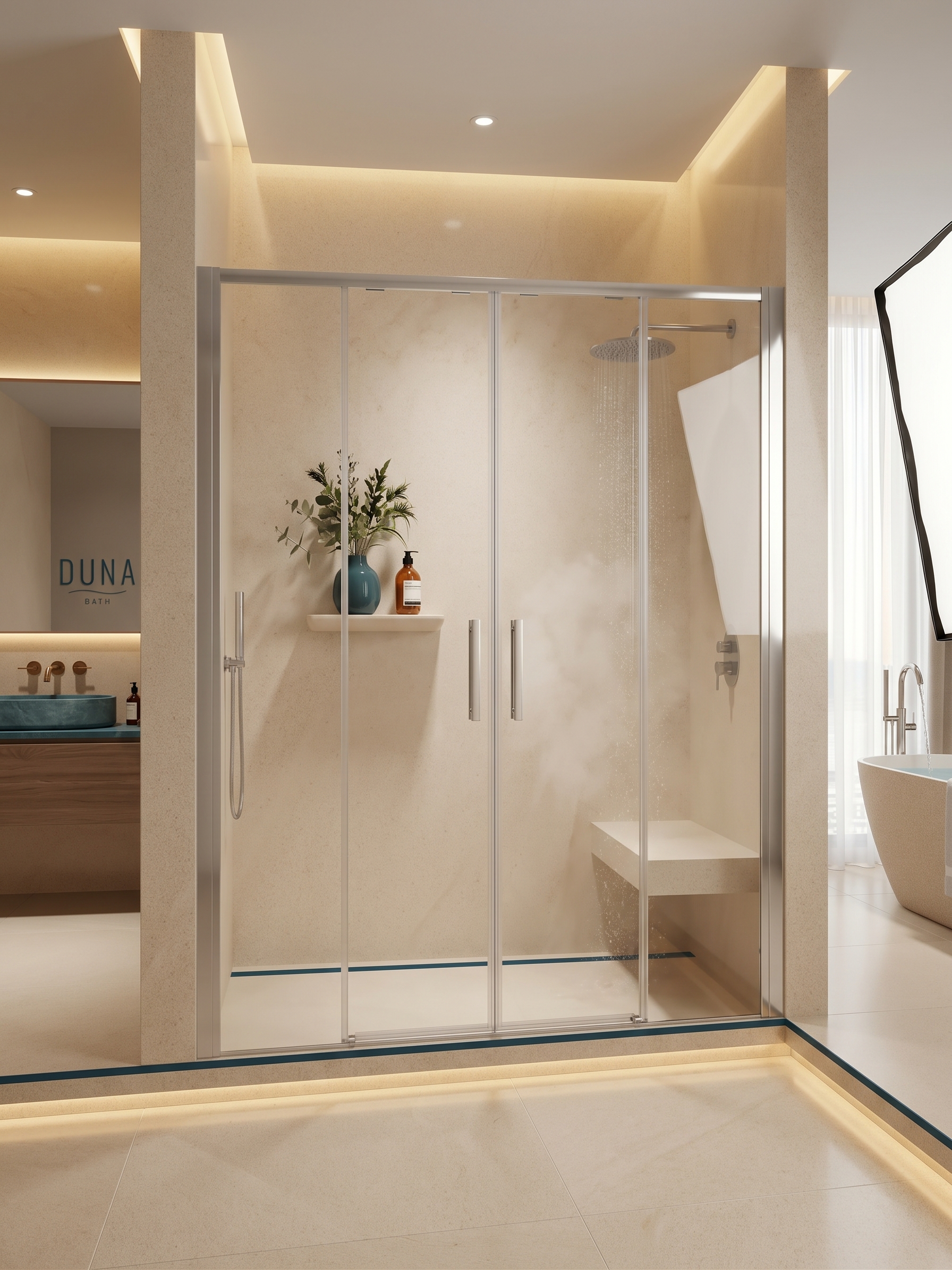 Mampara DUNA en baño